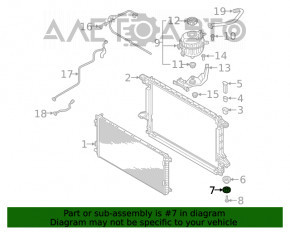 Montaj radiator apa de racire jos dreapta Audi Q7 16- 2.0T nou original OEM