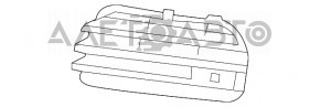 Grila laterala bara fata dreapta VW Touareg 11-14 pentru senzori de parcare nou original OEM