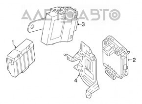 Modul de control al caroseriei față Mazda CX-9 16-