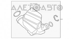 Conducta aer pentru colector BMW 3 G20 19- 2.0T asamblat 2 piese