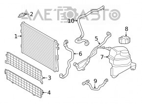 Plasa de protectie inferioara radiator BMW 3 G20 19 - nou original OEM