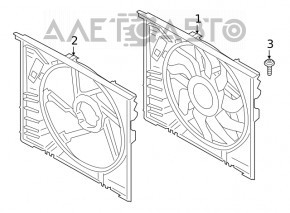 Ansamblu carcasa radiator difuzor BMW 3 G20 19-21 2.0T 600W