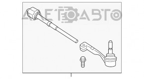 Рулевая тяга с наконечником левая BMW 3 G20 19-