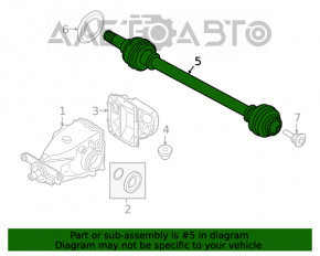 Привод полуось задняя левая BMW 3 G20 19-