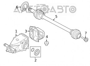Привод полуось задняя левая BMW 3 G20 19-