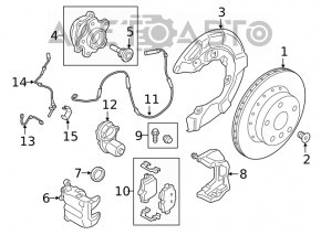 Disc frana spate stanga BMW 3 G20 19- 330/20mm