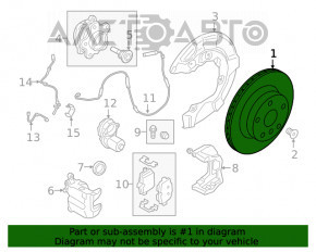 Disc frana spate dreapta BMW 3 G20 19- 330/20mm nou original OEM