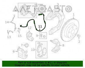 Senzor uzura placute frana spate dreapta BMW 3 G20 19 - nou original OEM