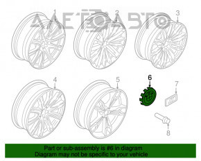 Capac central pentru roata BMW 5 G30 17-23