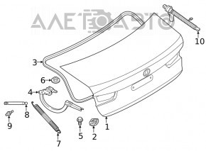 Крышка багажника BMW 3 G20 19-