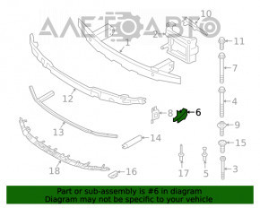 Fixarea amplificatorului inferior al barei de protecție față dreapta BMW 3 G20 19-