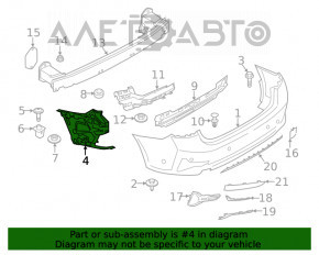 Montaj bara spate stanga BMW 3 G20 19-22