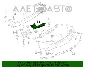 Suport bara spate sub lampa dreapta BMW 3 G20 19-22