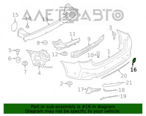 Mufă cârlig de remorcare bara spate BMW 3 G20 19-22