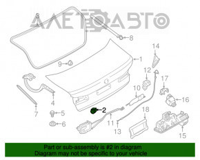 Отбойник крышки багажника левый BMW 5 G30 17-23