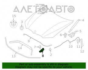 Замок капота правый BMW 3 G20 19-