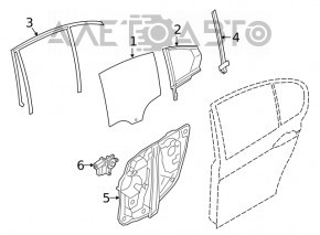 Стеклоподъемник с мотором задний левый BMW 3 G20 19-