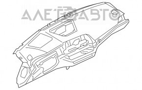 Panoul frontal al bordului fara AIRBAG BMW 3 G20 19-22 negru fara proiectie