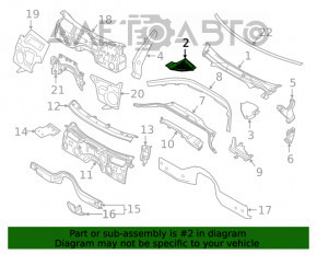 Grila stergator plastic dreapta BMW 3 G20 19-22 nou original OEM