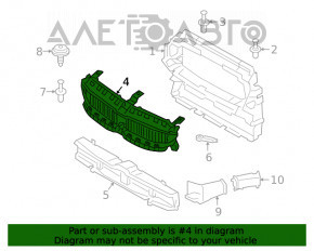 Ansamblu deflector radiator deflector sus BMW 3 G20 19-22 2.0T nou original OEM