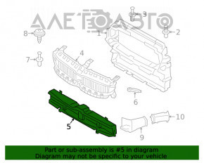 Ansamblu deflector radiator deflector inferior BMW 3 G20 19-22 2.0T nou OEM original