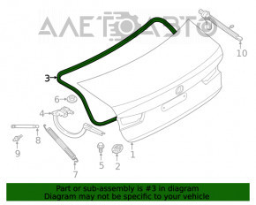 Garnitura capac portbagaj BMW 3 G20 19-