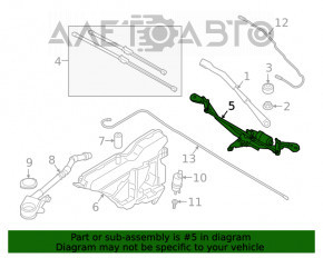 Stergator trapez cu motor BMW 3 G20 19-