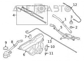 Stergator trapez cu motor BMW 3 G20 19-