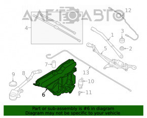 Бачок омывателя BMW 3 G20 19- с горловиной и крышкой