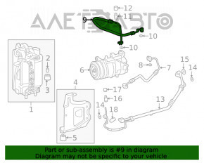 Teava aer conditionat compresor-incalzire BMW 3 G20 19- 2.0T