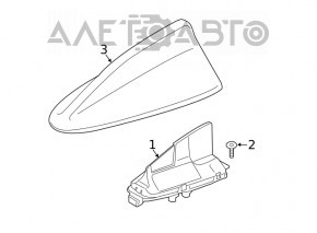 Antena cu aripioare BMW 3 G20 19-