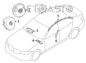 Airbag airbag cortină lateral stânga BMW 3 G20 19-