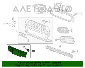 Grila grila radiator Audi Q3 8U 16-18 negru