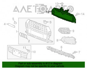 Grila de montaj grila radiator Audi Q3 8U 16-18