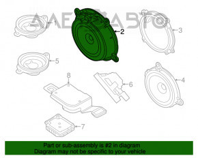 Difuzor ușă față stânga Mazda 3 14-18 BM