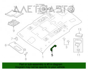 Ручка потолка передняя правая Nissan Murano z52 19- серая