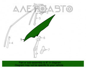 Geam usa fata stanga Nissan Murano z52 18-