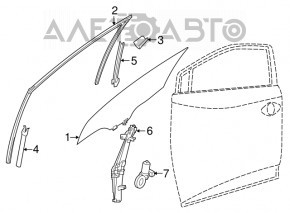 Geam usa fata stanga Nissan Murano z52 18-