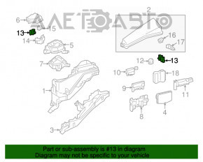 Блок предохранителей подкапотный правый Toyota Camry v50 12-14 usa средний