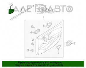 Capac oglindă interioară dreapta Hyundai Elantra UD 11-16