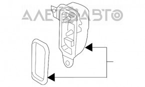 Modul lumini de zi DRL dreapta Audi Q5 8R 13-17 rest