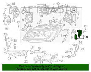 Modul lumini de zi DRL dreapta Audi Q5 8R 13-17 rest