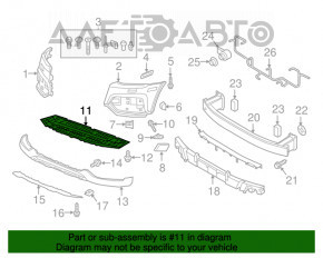 Protectie bara fata centrala Audi Q3 8U 16-18