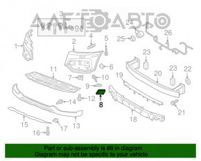 Dop spalator far stanga Audi Q3 8U 16-18