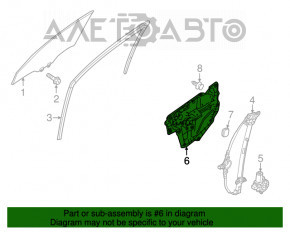 Panou de ridicare geam fata stanga Mazda 3 14-18 BM