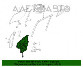 Panou de ridicare geam spate stanga Mazda 3 14-18 BM