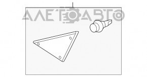 Molura exterioară colț ușă stânga față Mazda 3 14-18 BM