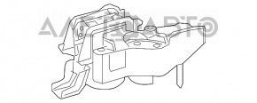 Suport motor dreapta Lexus RX450h 16-22