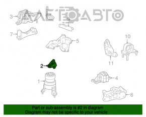 Кронштейн передней подушки двигателя Lexus RX450h 16-22