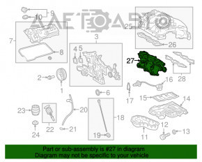 Partea inferioară a galeriei de admisie Lexus RX450h 16-22